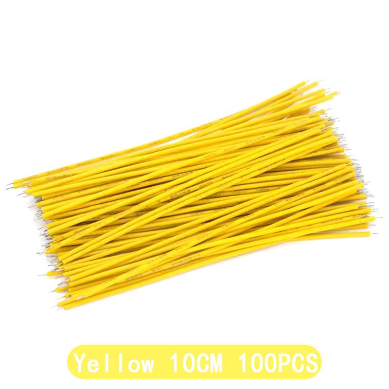 100PCS Tin-Plated Breadboard PCB Solder Cable 24AWG 10CM Fly Jumper Wire Cable Tin Conductor Wires 1007-24AWG Connector Wire