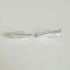 Huitan Delicate Feather Design Hook Earrings  Color/Gold Color Trendy Accessories for Women Contracted Metal Leaf Jewelry