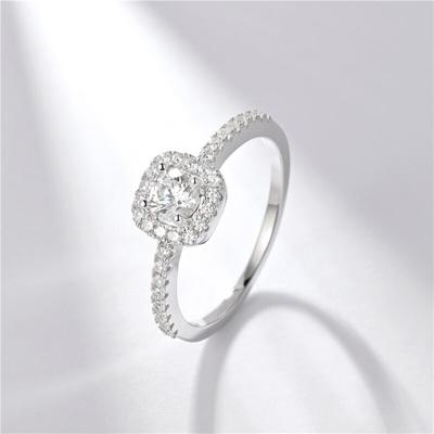 925 Sterling Silber Ringe für Frauen Kristall Zirkonia Edelstein Ringe Trend Verlobung Klassische Hochzeit Brial Edlen Schmuck