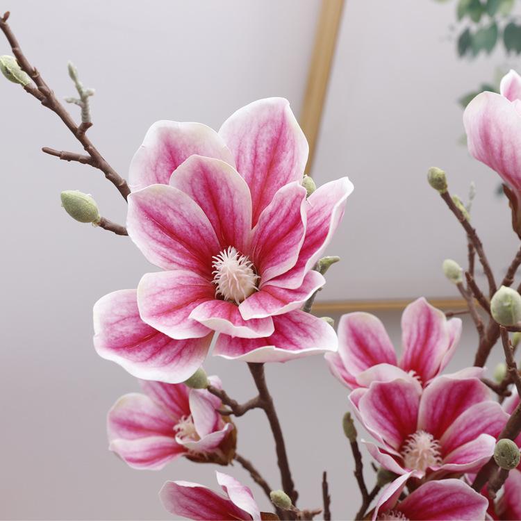 Wedding Fake Flower Decoration Home High Branch Floor 5 Magnolia Flower Simulation Flower