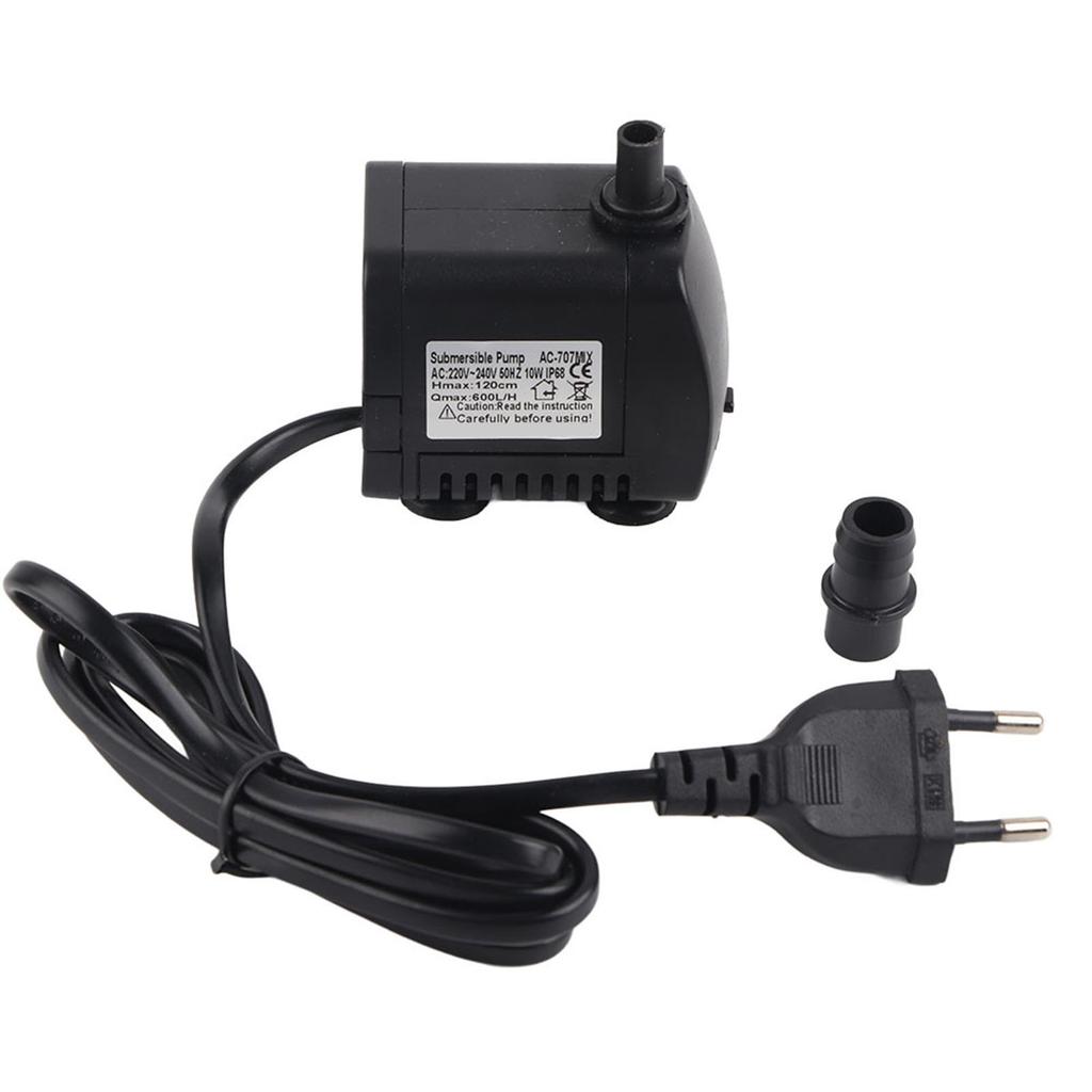 10W Aquarium Submersible Water Pump Fish Tank Fountain Miniascape Resistance Micro Mute Rotor Pump