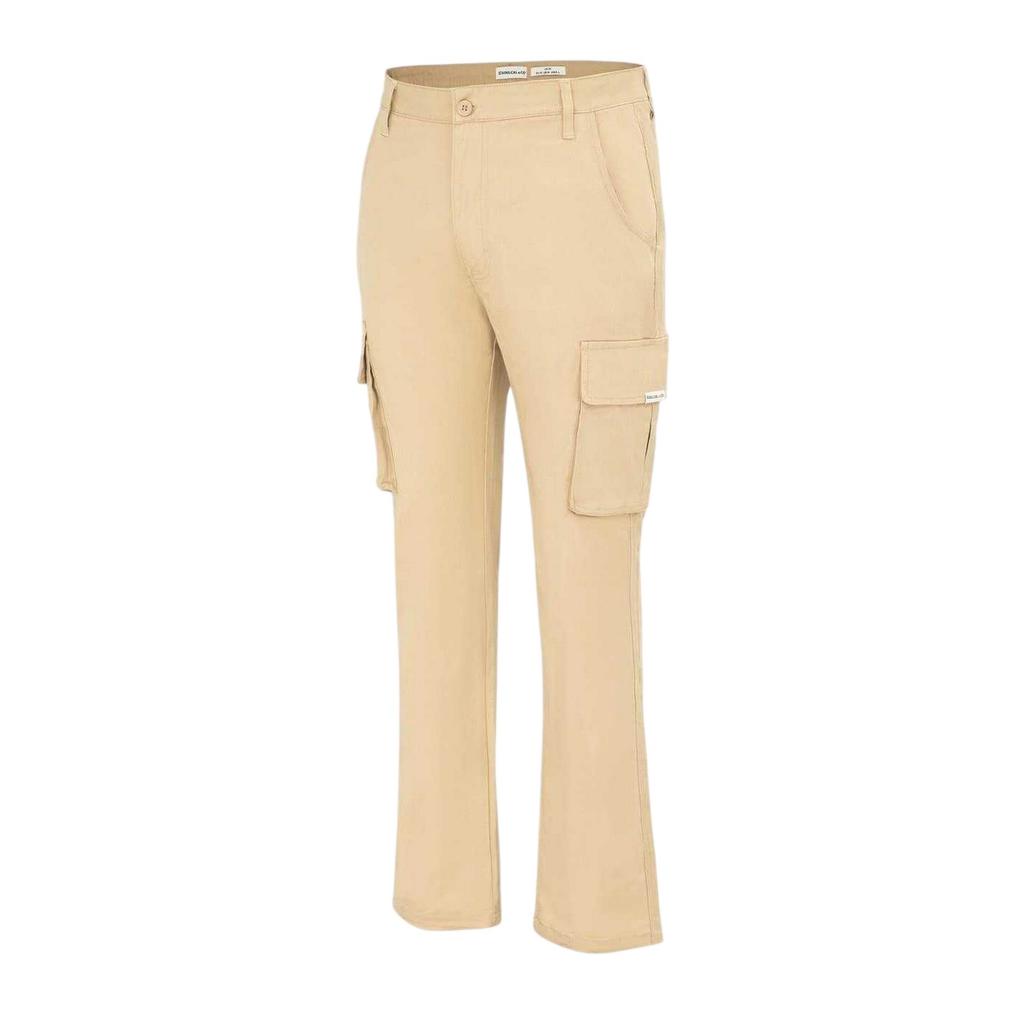 SoulCal Mens Plain Slim Cargo Trousers