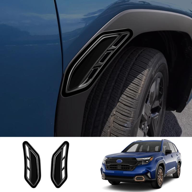 For Subaru Forester 2024 2025 2026  Front Side Foliage Leaf Fender Vent Air Outlet A C Pillar Trim Rear Window Quarter Cover