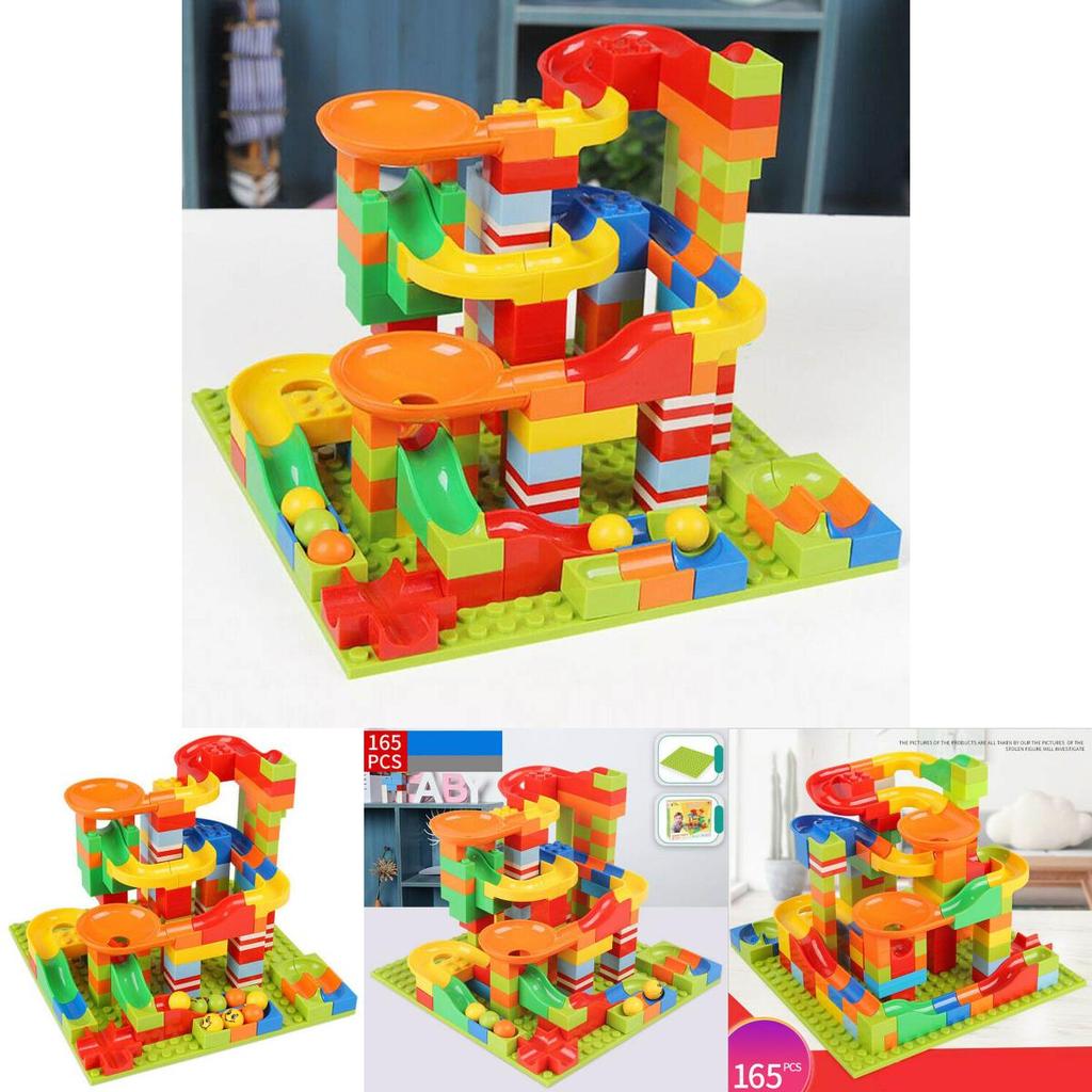 165 Teile Klassische Murmelbahn Labyrinth Ball Rennstrecke Bausteine Set Für Endlosen Spaß