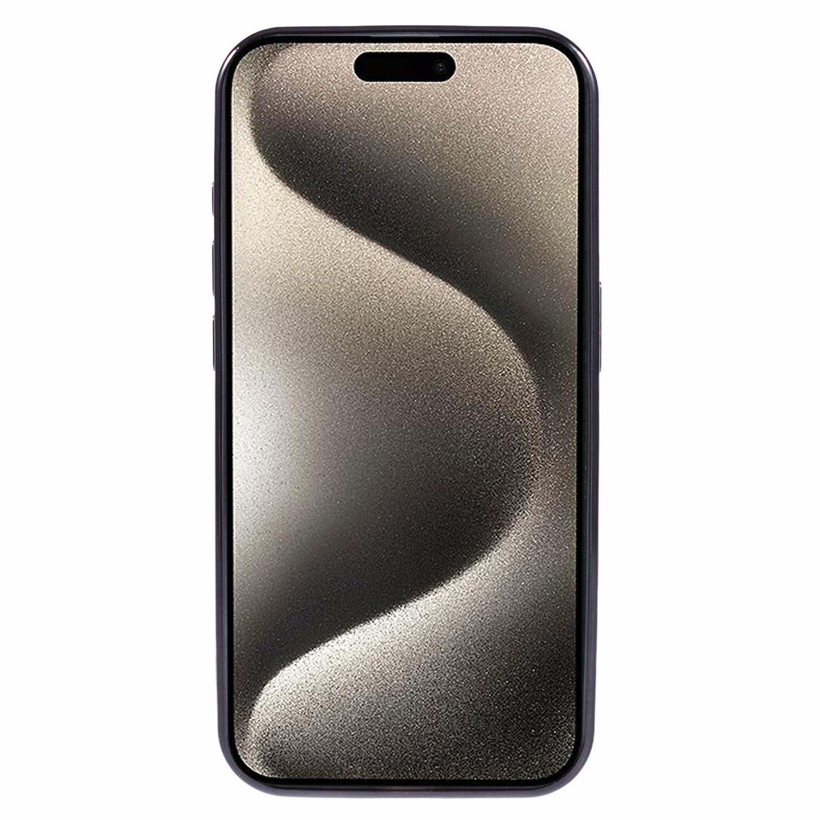 

Серія AR Чохол для iPhone 15 Pro Max Сумісний з MagSafe Гальванічне покриття TPU Чохол М який чохол Black