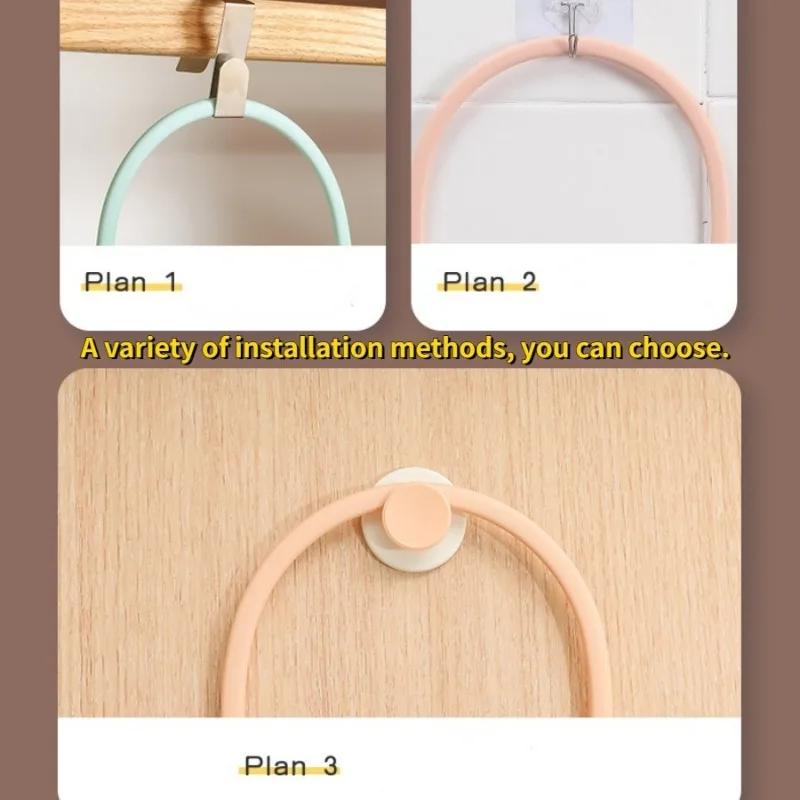 6pcs Baseball Cap Door Hanging Rack Hat Display Holder Door Closet Clothes Scarf Towel Round Storage Shelf Home Organizers