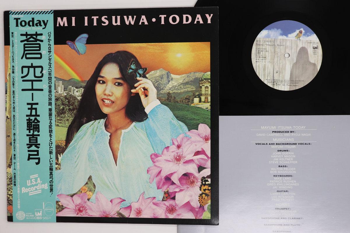 

LP Record MAYUMI ITSUWA Aozora 25AH350 UMI 1977 Japan Obi Japanese PopRock Used