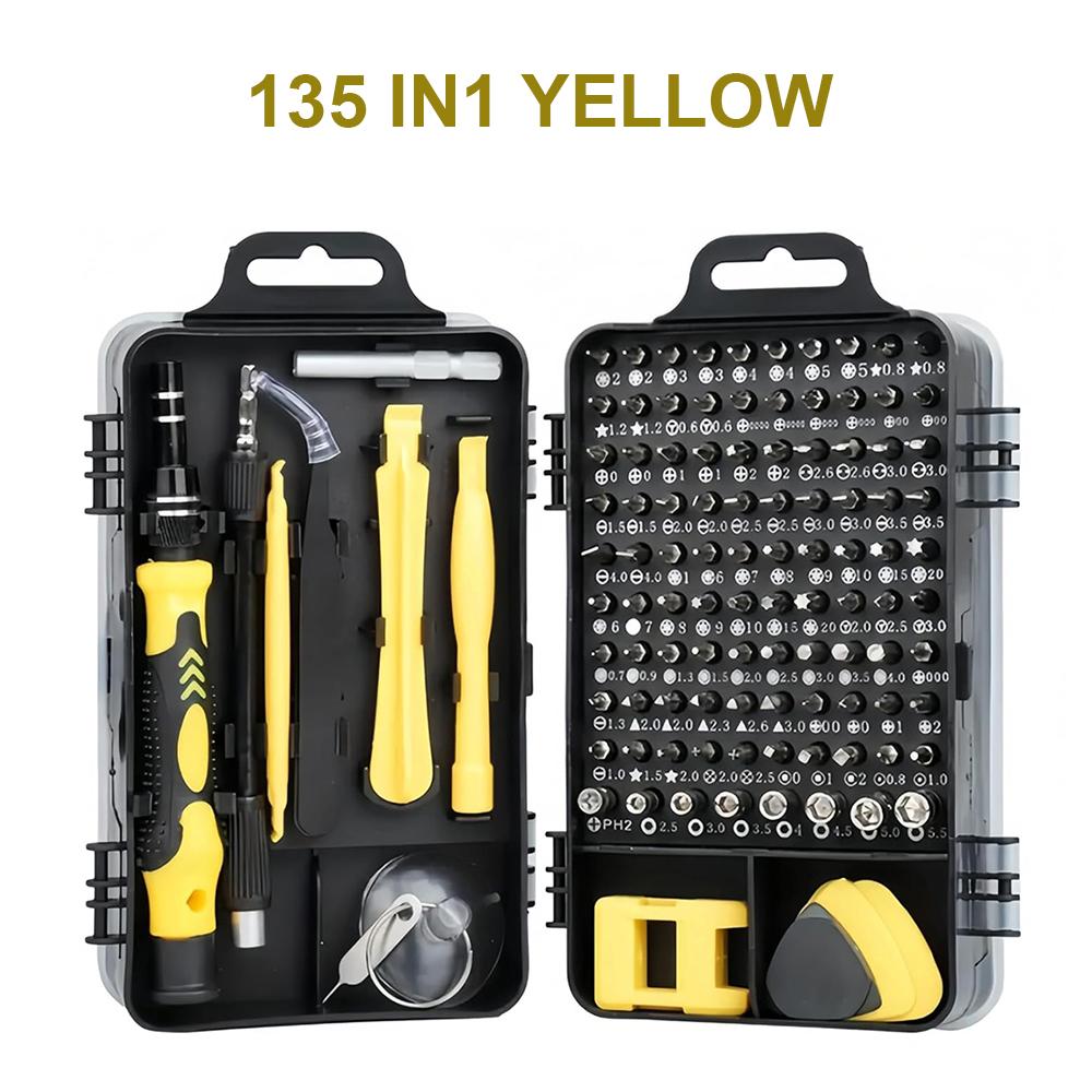 Zestaw wkrętaków 25/115/135/140 w 1 Magnetyczny Zestaw bitów Torx Phillips Z kluczem do usuwania elementów elektrycznych Narzędzia do naprawy Telefonu PC
