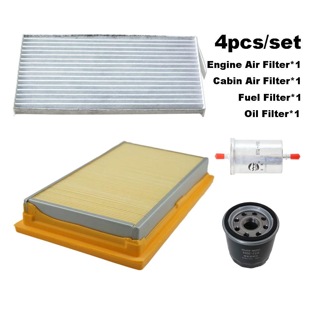 3-4pcs Filter Set For DFM Dongfeng AX5 1.4T 2018 2017 2016 Engine Interior Cabin A/C Air Oil Filter Kit Accessories
