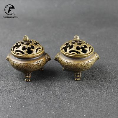 FASHION STYLE Censer Burner Hollowing Out Cover Chinese God Beast Hotel Yoga Sleep Retro Copper Classic Buddhist Relax Antique