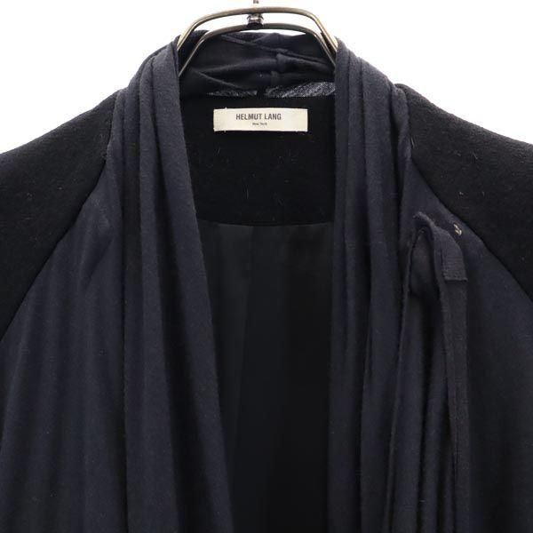 HELMUT LANG Cross drape Jacket Black x gray Women Used