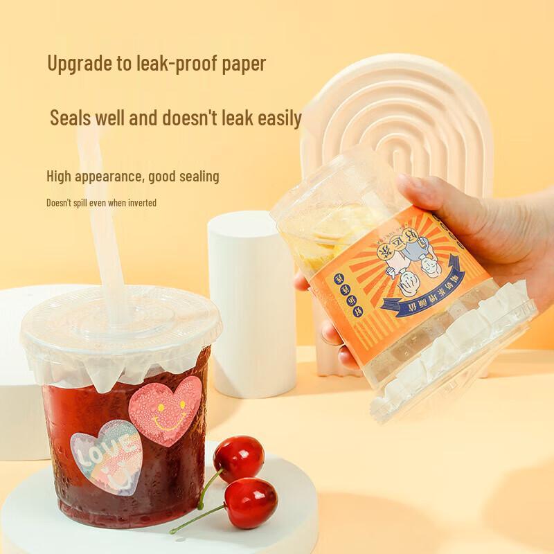 Minxun Disposable Chubby Plastic Cups with Lids
