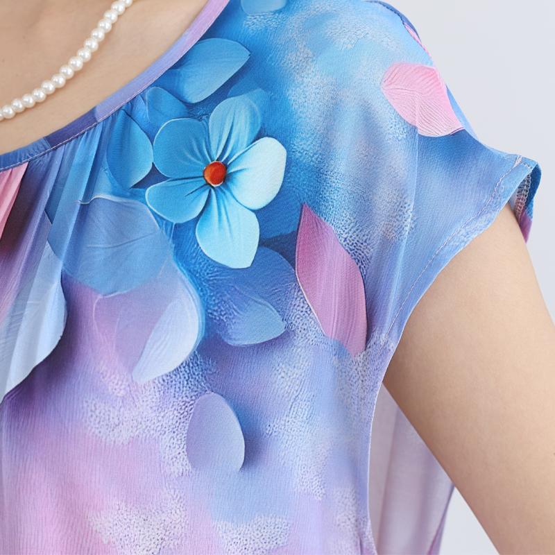 Elegant Summer Loose Dress Woman Clothing Casual Loose Plus Size Long Dresses