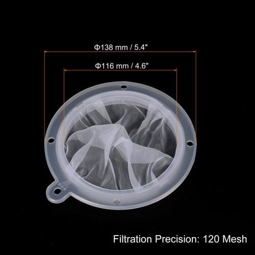 PATIKIL 138mm Outer Diameter Food Filter Strainer, 120 Mesh, Kitchen Mesh Filter Strainer, Fine Mesh Sieve for Juice, Coffee, and Soy Milk Filtering,