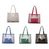 Modern Transparent Handbag Roomy Tote Perfect for Beach AdventuresDaily Travels