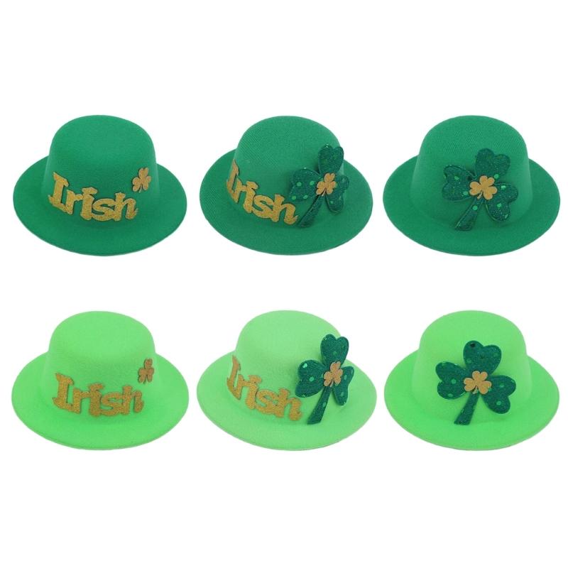 Shamrock Hat Decoration Hairpin Stylish Hat Shape Hair Clip Children Hairclip for Various Ages and Festives Occasion