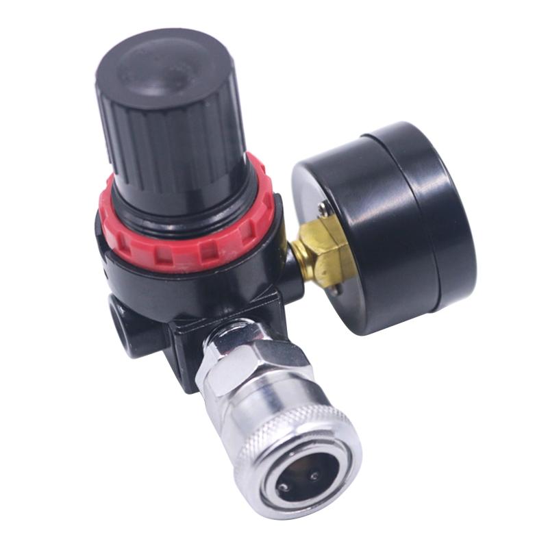 Practical 1/4" Spray Paint Guns Air Regulator Gauge Air Adjusting for Valve Regulator for Spray Guns and Pneumatic Tools