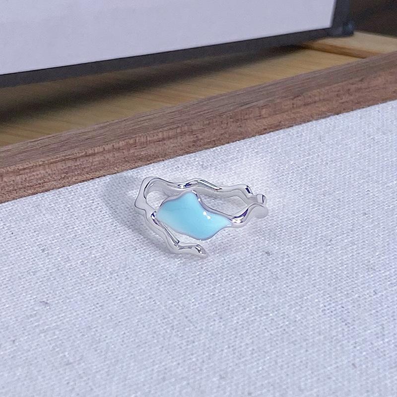 

Mint Matcha Milk Green Butterfly Open Ring Women S Niche Design Small Fresh And Cold Ring Adjustable opening