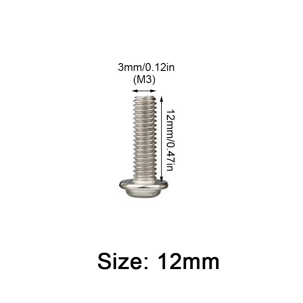 10PCS Round Head Screw PWM Screws Pan Washer M3 M4 Stainless Steel Cross Screw