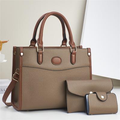 Sac à main pour femme en trois pièces Sac à bandoulière ashion Polyvalent Sac à main Sac de voyage Sens premium