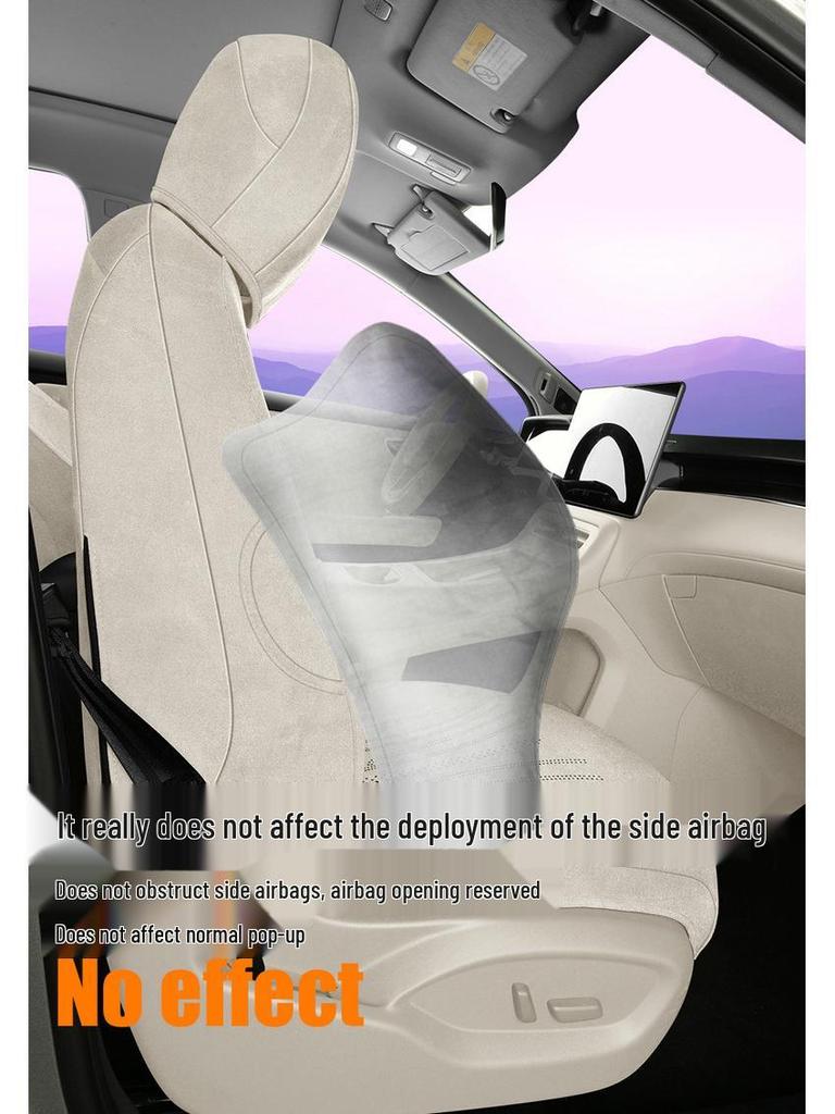 Shangjie H5 Suede Perforated All-Season Car Seat Cushion Cover