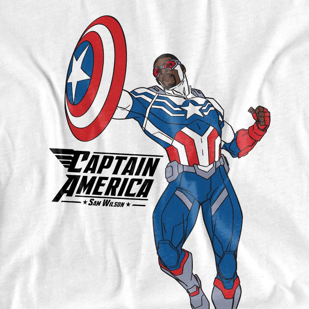 Captain America Childrens/Kids Sam Wilson Doodle T-Shirt