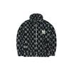 MLB FW22 Allover Logo Lambswool Zip Long Sleeve Jacket Unisex Jackets Black 3AFDM0126-50BKS