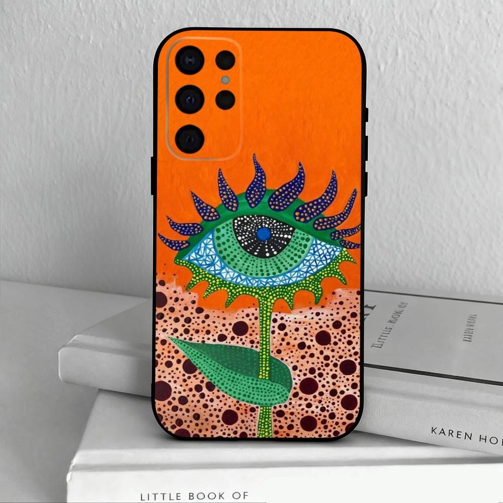 F-Funny Pumpkin Y-Yayoi K-K-Kusama  Phone Case For Samsung S25,24,23,22,30,21,10,9,Ultra,Plus,Lite,FE,4,5 G Soft Black Case