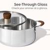 19pcs Stainless Steel Cookware Set with Detachable Handle Pots and Pans for Induction Cooking RV/Camping Use Removable Handle O