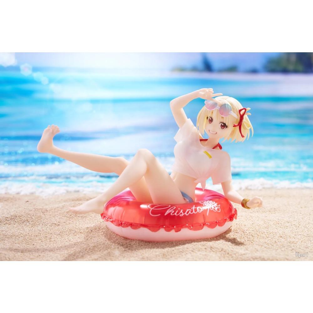 10CM Anime Lycoris Recoil Nishikigi Chisato Figure AFG Swimsuit Homewear Model Toy Gift Collection Action Figure Doll PVC