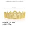 Unisex Metal Crown Adult Arabian Style Crown for Performances Makeup Headpieces