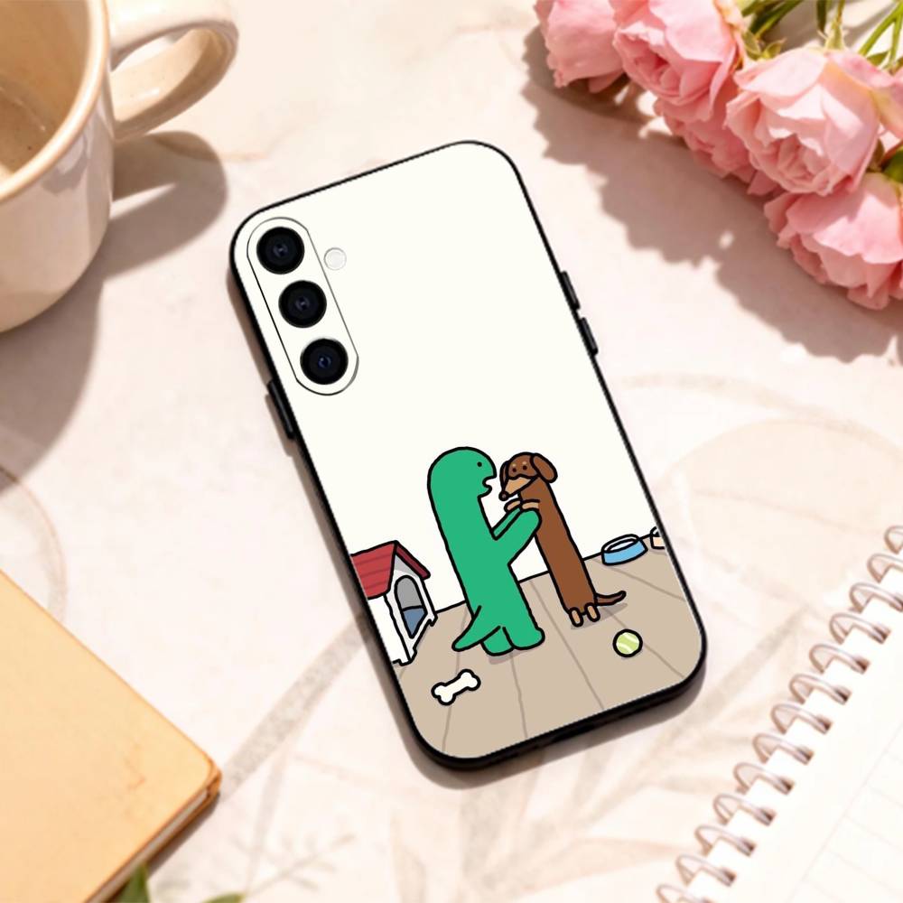 

H-Hot Cute J-Joguman phone Case For Samsung Galaxy A73,A72,A71,A70,A53,A52,A51,Others Soft Black Shell Samsung a20s