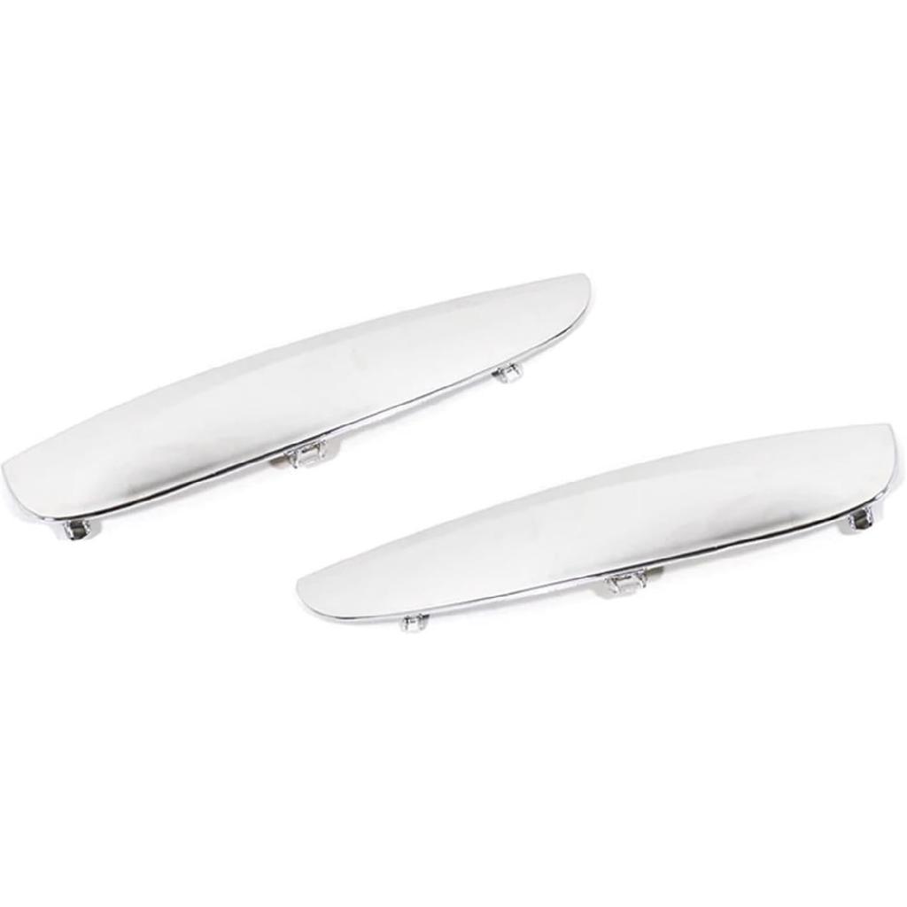 Compatible for BMW X6 F16 2015-2019 Silver Black Car Front Door Fenders Side Trim Vent Leaf Plate Decoration Strip Cover Shark Gills Plate(Silver 1