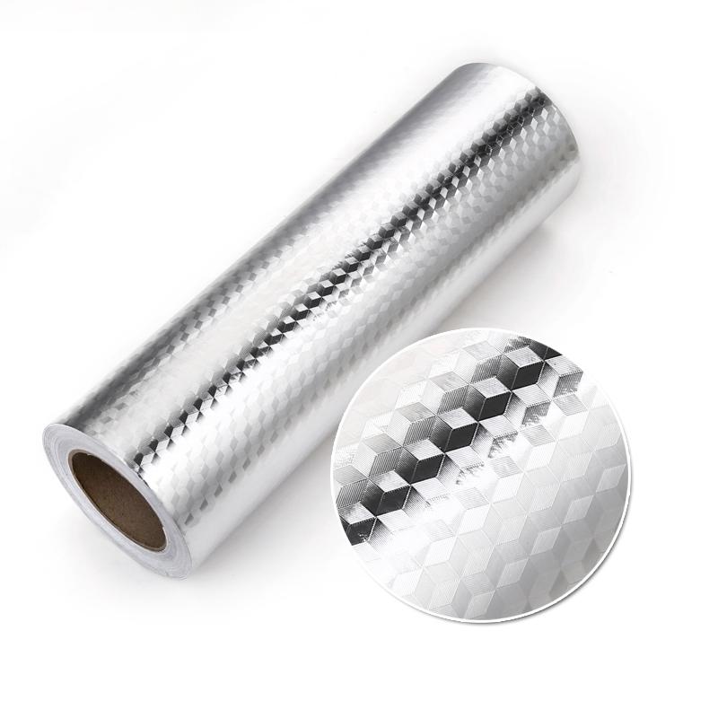 Водонепроницаемый и влагостойкий вкладыш для кухонного шкафа и ящика утолщенная наклейка из алюминиевой фольги 4m x 40cm 1150₽