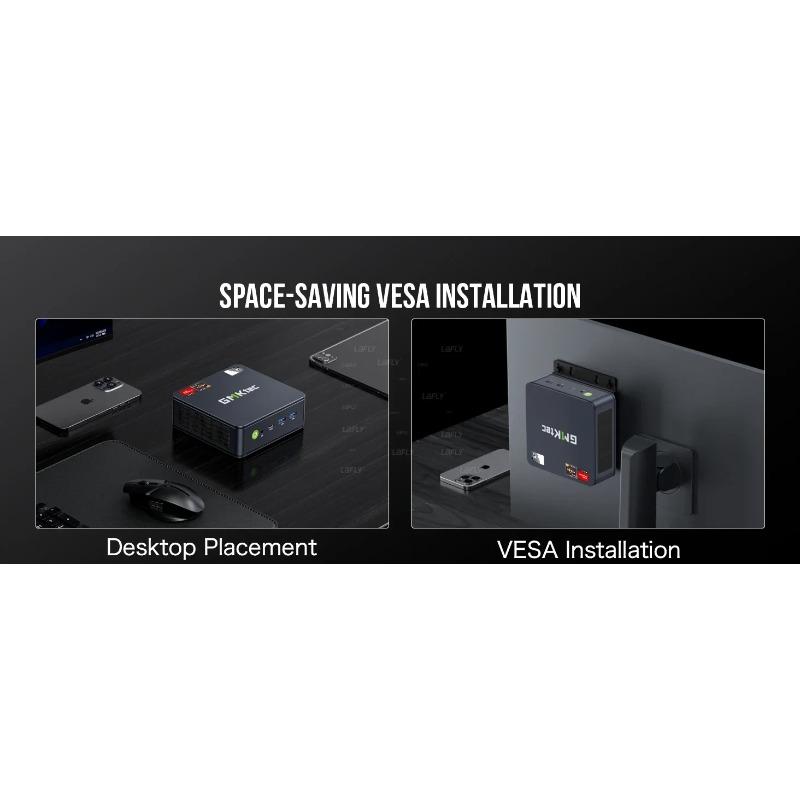 GMKtec M6 Mini-PC AMD R5 6600H 6-Kern 12-Thread 16GB DDR5 512GB PCIe 3.0 SSD WiFi 6 BT5.2 Desktop-Computer