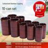 Bamboo Cupping Set: Carbonized Bamboo Charcoal Fire Cupping Jars & Tubes for Household Use