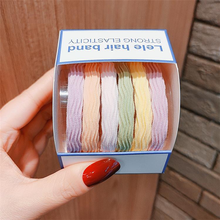 Candy Color Elastic Hair Bands for Women's High Elastic Hair Circle Rope Hair Accessories Headwear Headdress