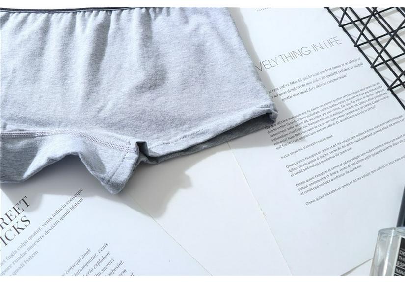 Pure Cotton Antibacterial Women's Boyshorts with Wide Waistband - Trendy Breathable Triangle Briefs