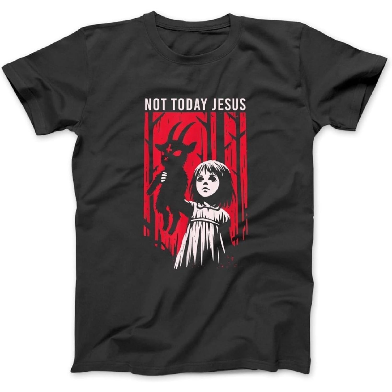 

Not Today Jesus Satanic Goth Black Goat Demon 666 Alt Gothic T-Shirt, Sweatshirt, Hoodie for Men Women Kids Made in Canada XXXXXL різнокольоровий