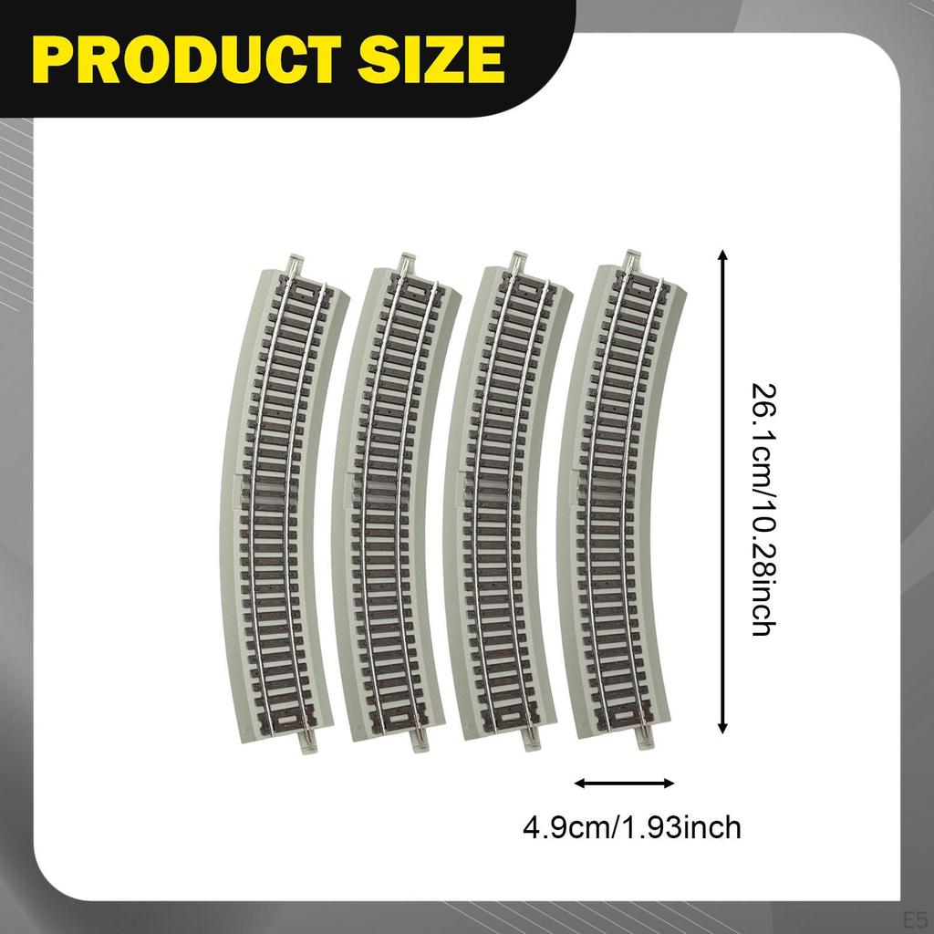 4 Pieces HO Scale Track DIY Architecture Multifunctional Railroad Model Railway Accessory for