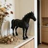 Pferdestatue, 3D-gedruckte realistische Pferdeskulptur, Sammler-Tierskulptur, Feng Shui Ornamente für Heim- und Büro-Schreibtischdekoration