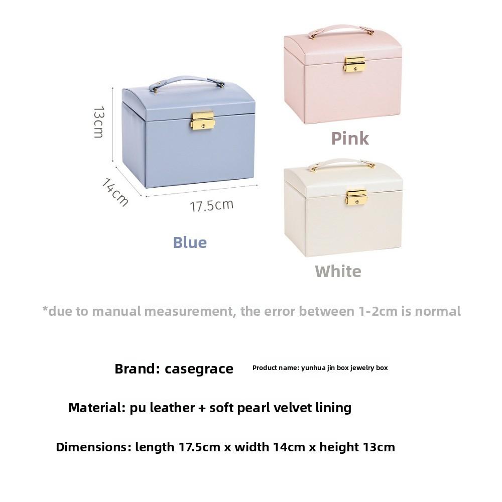 Schmuckaufbewahrung Dreischichtige Schubladen-Schmuckschatulle Multifunktionale Halsketten-Aufbewahrungsbox Neue Artikel