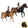 Puppenhaus Simulation Tiere Pferderennen Modelle Action Spielzeugfiguren Solides Sammlermodell Puppen Lernspielzeug Kinder