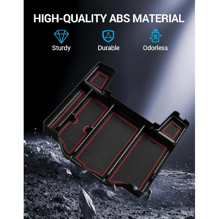 Motrobe Center Console Organizer Tray For Dodge RAM 1500 2500 3500 Armrest Storage Box Accessories 2025 2024