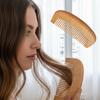 5/10pcs Engraved Natural Peach Wood Comb Portable Anti-Static Hair Comb Smooth Scalp Massage Comb Hair Care Styling Tool