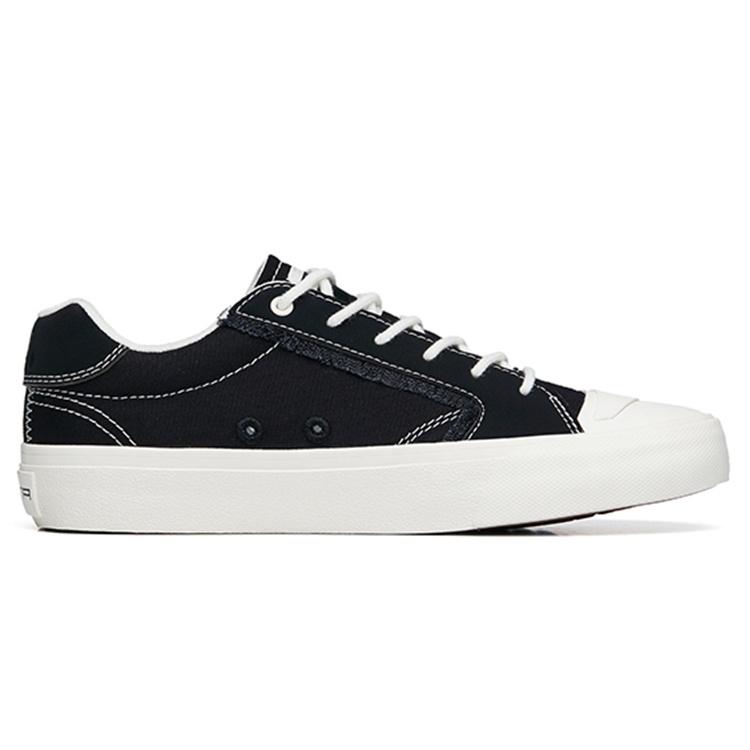 (WMNS) ANTA Life Series Sneakers Canvas 'Black White' Women's 122228077S-2