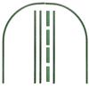 Garden Hoops Kit with Clips for Raised Beds PE Steel Pipe Plant Support Garden Stakes Hoops Frame