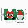 Christmas Toilet Seat Cover Santa Claus Bathroom Decoration Festive Santa Claus Toilet Seat Cover Set for Christmas New Year