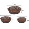 Multistyles Imitation Rattan Fruit Plate Retro Woven Handheld Creative House Candy Packaging Creative Household Storage Baskets