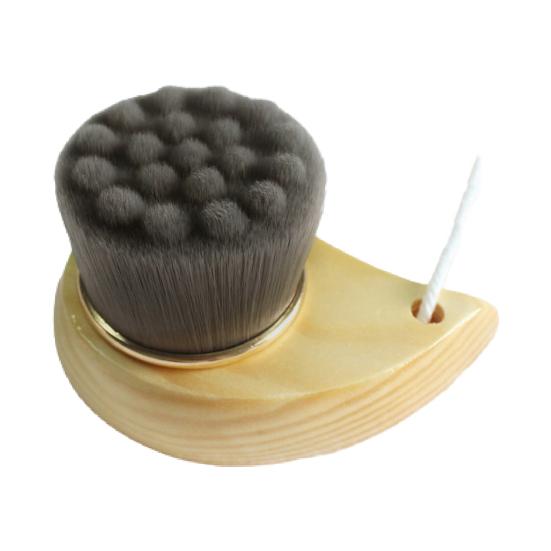 

Soft Bristle Facial Cleansing Brush Deep Pore Cleaning Travel Men Women Face Washing Scrubber with Ergonomic Wooden Handle 1 чорний